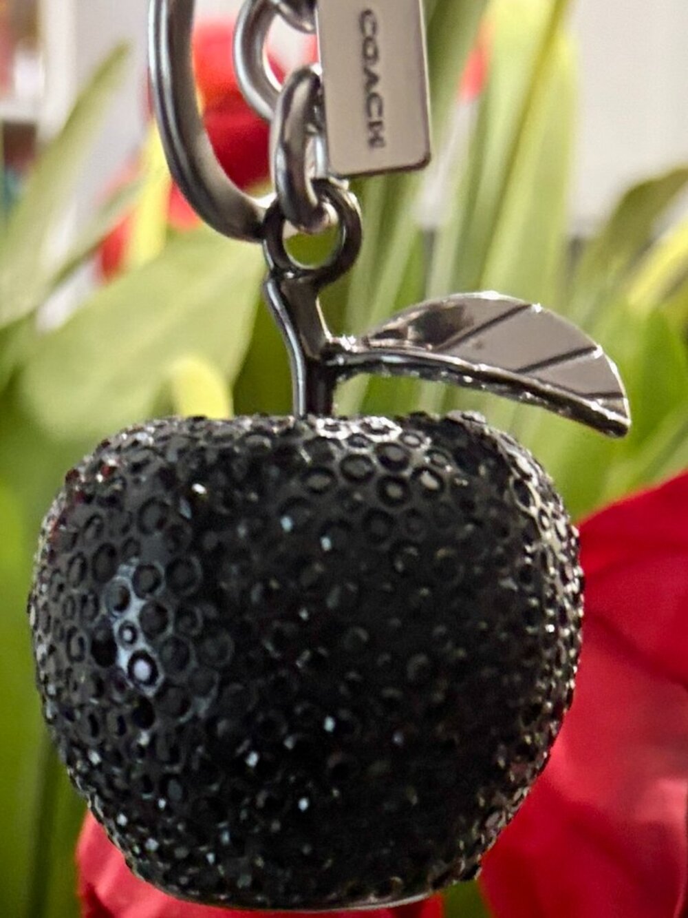 COACH| Crystal Apple Bag Charm| NWT